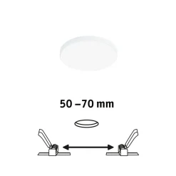 Paulmann Veluna Edge IP44 4.000K dimm Ø 9cm