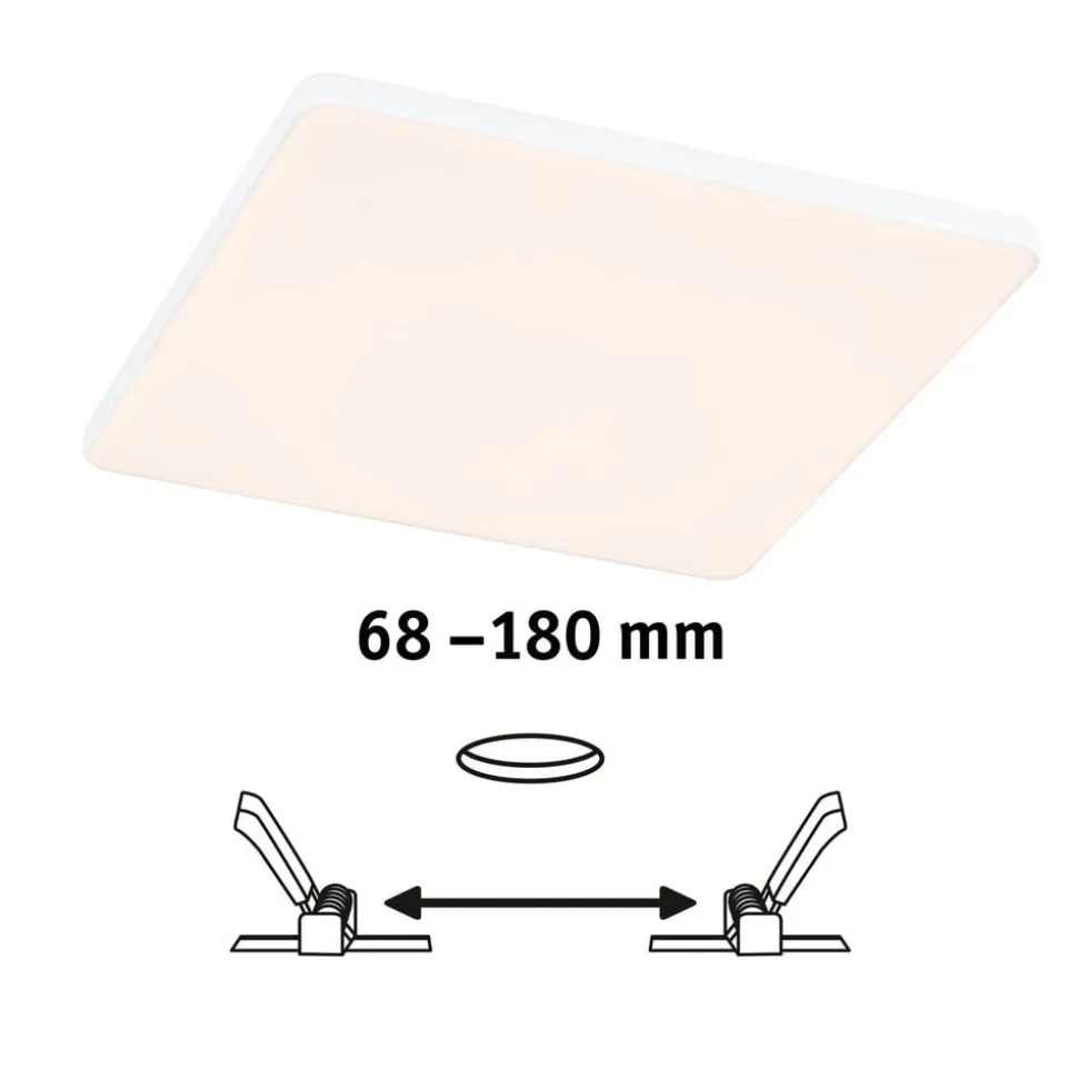 Paulmann Veluna Edge IP44 3000K dimm 20x20cm