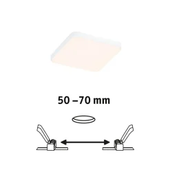 Paulmann Veluna Edge LED indbygget IP44 3000K 9x9cm