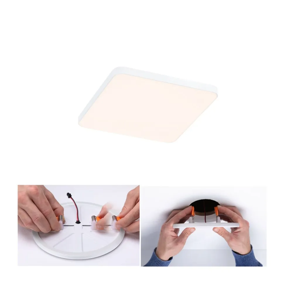 Paulmann Veluna Edge LED til indbygning IP44 3000K 12x12cm