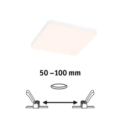 Paulmann Veluna Edge LED til indbygning IP44 3000K 12x12cm
