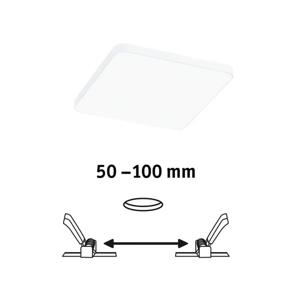 Paulmann Veluna Edge LED til indbygning IP44 4000K 12x12cm