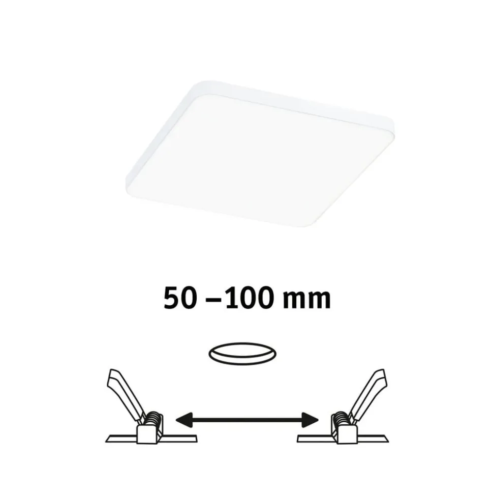 Paulmann Veluna Edge LED til indbygning IP44 4000K 12x12cm