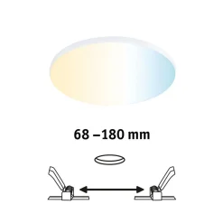 Paulmann Veluna Edge ZigBee CCT rund Ø 16cm