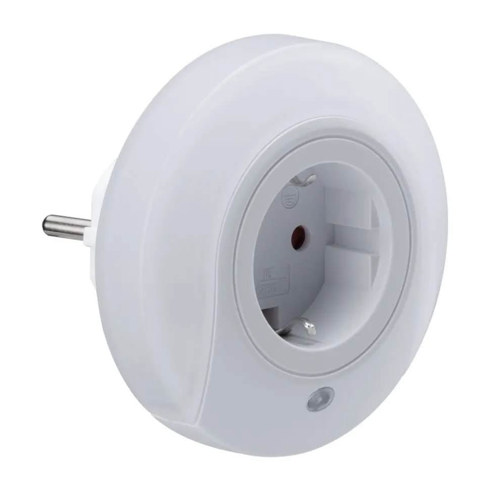Paulmann Viby LED-natlys, med stikdåse, rund