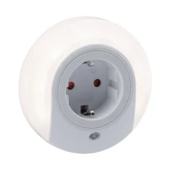 Paulmann Viby LED-natlys, med stikdåse, rund