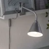 Paulmann Vitis klemmelampe, grå