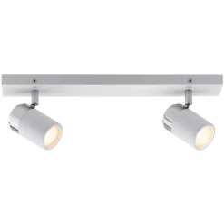 Paulmann Zyli loftspot, hvid/krom, 2 lyskilder