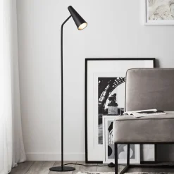 Peak gulvlampe, variabel, sort