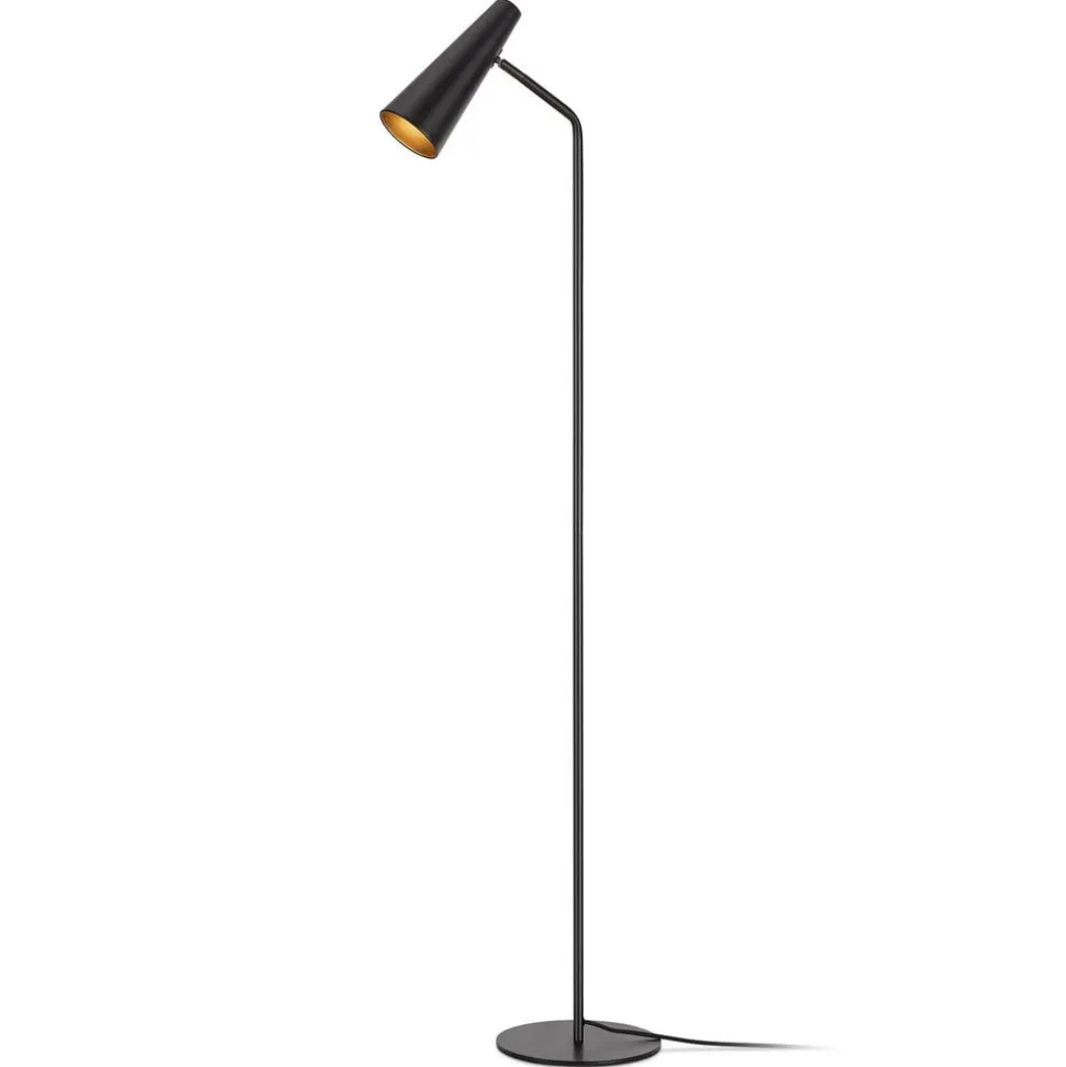 Peak gulvlampe, variabel, sort