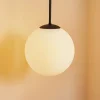 Pendellampe Dione, 1 lyskilde, hvid/sort 30 cm