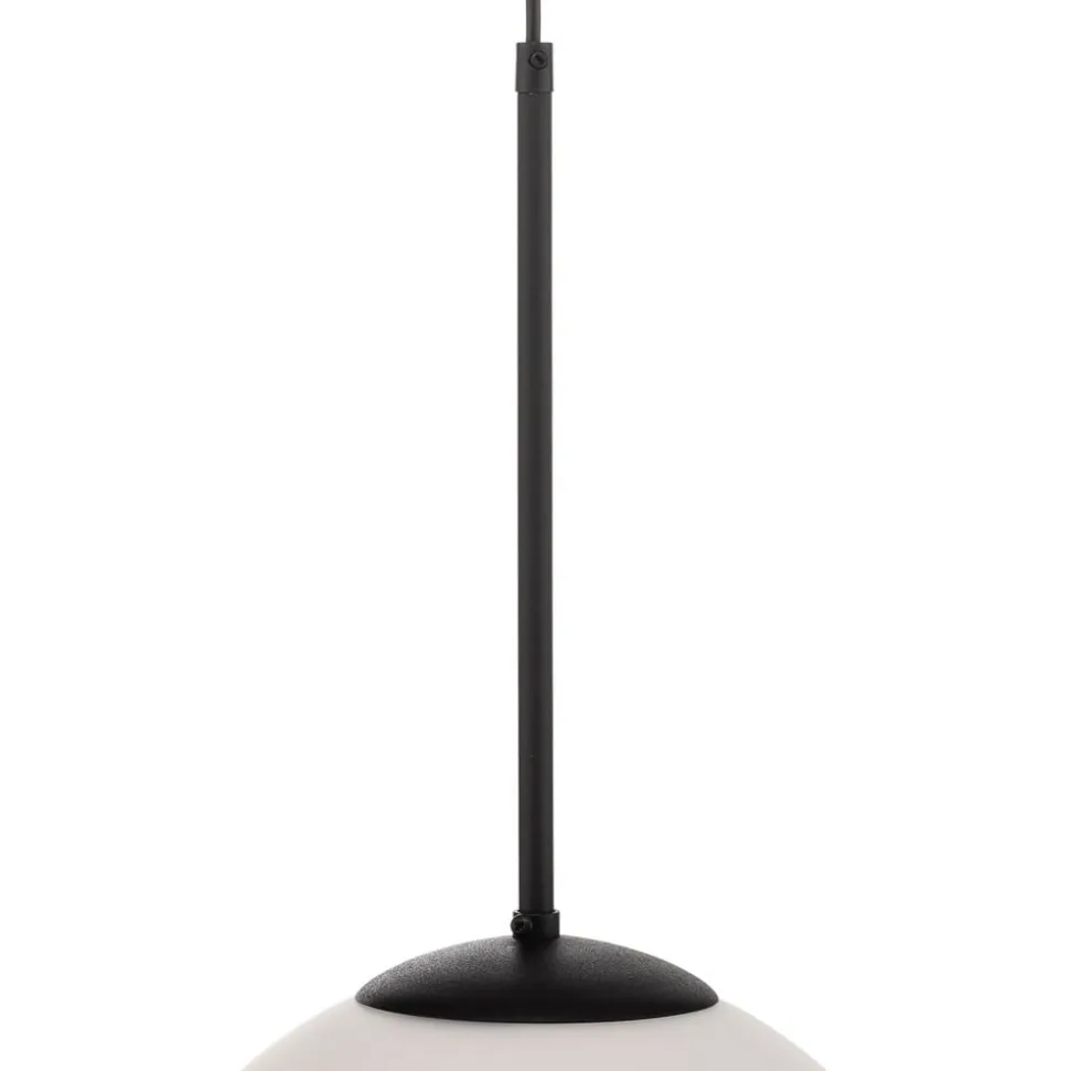 Pendellampe Dione, 1 lyskilde, hvid/sort 30 cm