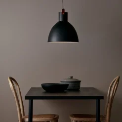 Pendellampe Eagle med metalskærm Ø 35 cm sort