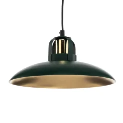 Pendellampe Felix, grøn/guld, 1 lyskilde
