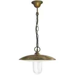 Pendellampe Golfo messing antik/klar