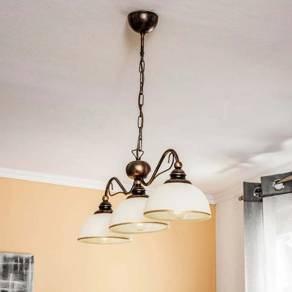 Pendellampe i bjælkeform Casale, 3 lyskilder, længde 74 cm
