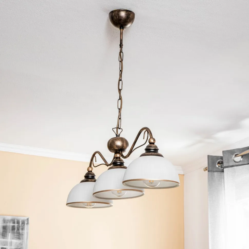 Pendellampe i bjælkeform Casale, 3 lyskilder, længde 74 cm