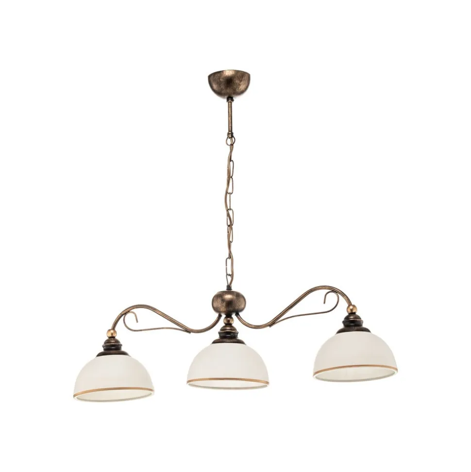 Pendellampe i bjælkeform Casale, 3 lyskilder, længde 74 cm