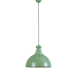Pendellampe Kure, mintgrøn, metal, Ø 40 cm E27