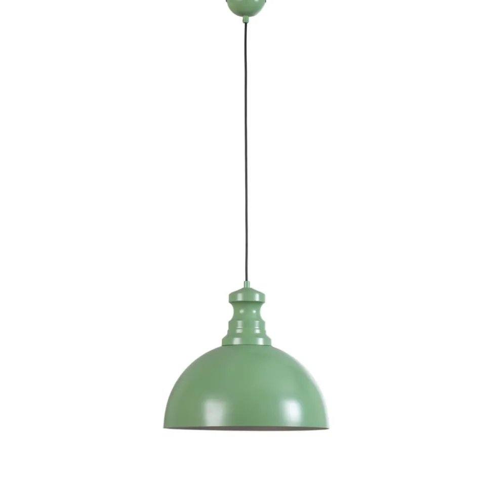 Pendellampe Kure, mintgrøn, metal, Ø 40 cm E27