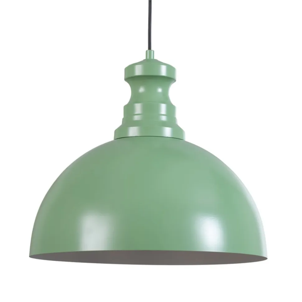 Pendellampe Kure, mintgrøn, metal, Ø 40 cm E27
