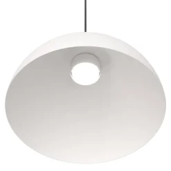 Pendellampe Lunaro, hvid, Ø 40 cm, metal