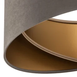 Pendellampe Vivien trefarvet grå/beige/guld