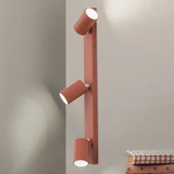 Penn loftspot, koralrød, længde 60 cm, aluminium