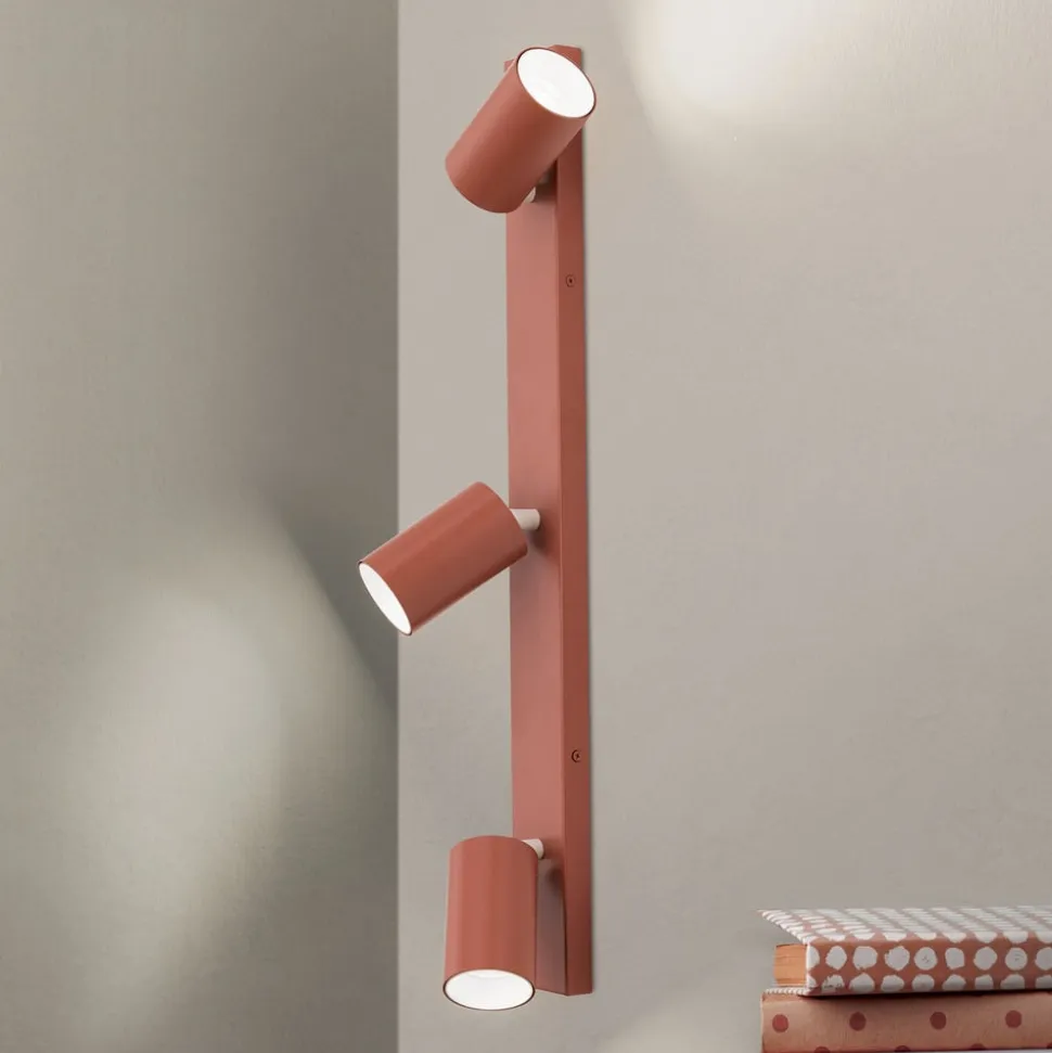 Penn loftspot, koralrød, længde 60 cm, aluminium