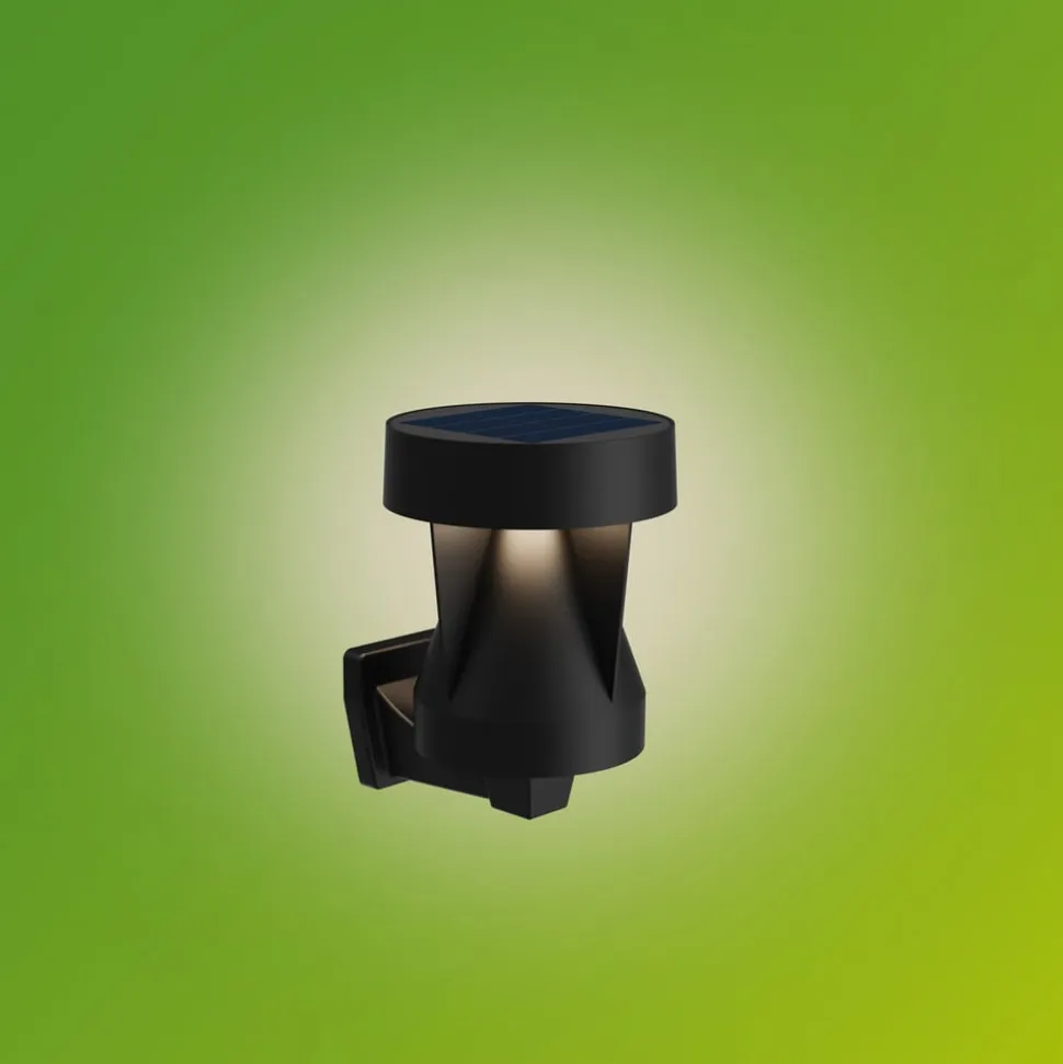 Philips Avery udendørs LED-væglampe, sort, IP44
