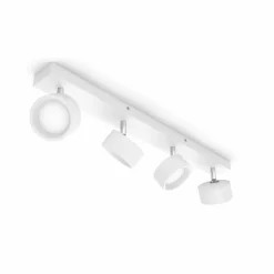 Philips Bracia LED-loftspot med 4 lyskilder, hvid