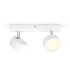 Philips Bracia LED-loftspot med 2 lyskilder, hvid