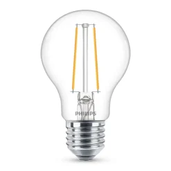 Philips Classic LED-pære E27 A60 1,5W 2.700K, klar