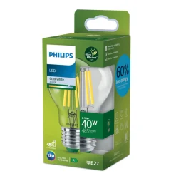 Philips E27 LED-pære A60 2,3 W 485lm 4.000 K klar