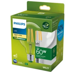 Philips E27 LED-pære globe G95 4 W 840lm 827 klar