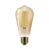 Philips E27 rustik LED-pære ST64 3,1W 1.800 K guld