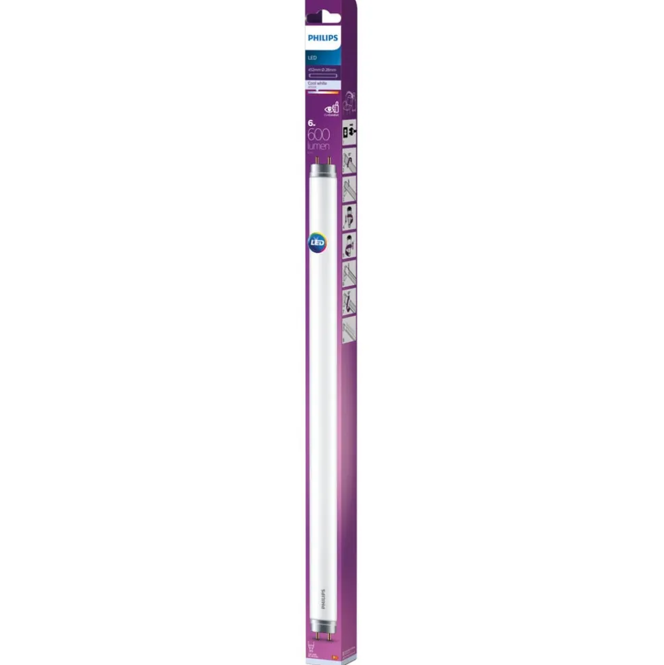 Philips G13 T8 LED-rørpære 6W 45,2 cm 4.000K