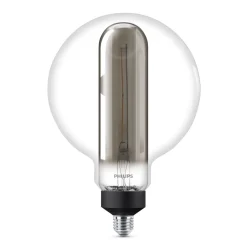 Philips Giant Globe røgfarvet LED-pære E27 6,5W