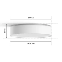 Philips Hue Enrave LED-loftslampe 26,1 cm hvid