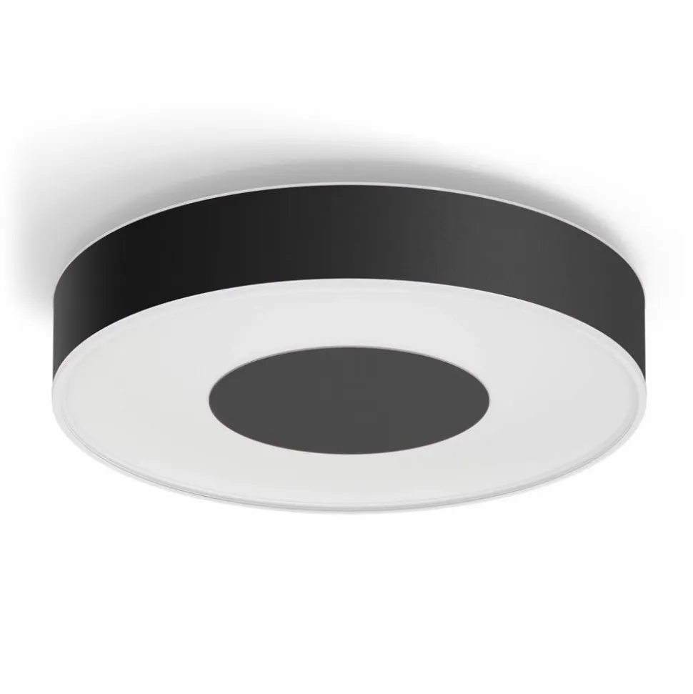 Philips Hue Infuse LED-loftslampe, 38,1 cm, sort, dæmpbar.