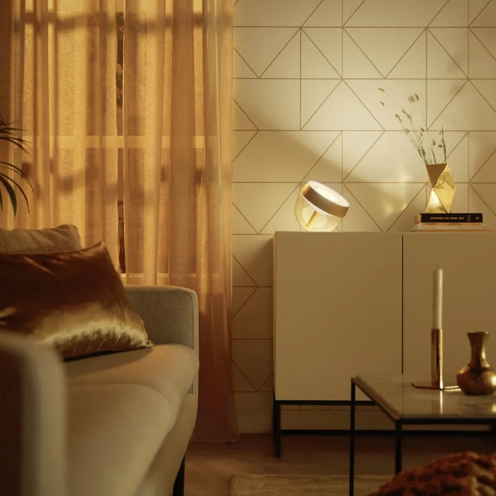 Philips Hue Iris WACA LED-bordlampe, guld