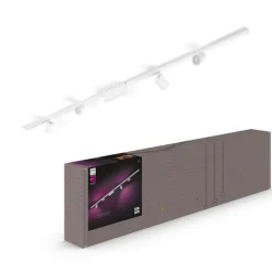 Philips Hue Perifo skinnesystem 4x spots, hvid