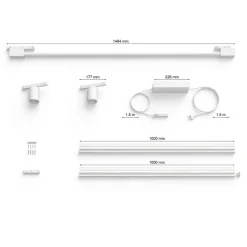 Philips Hue Perifo 2x Spots, Gradient Tube hvid