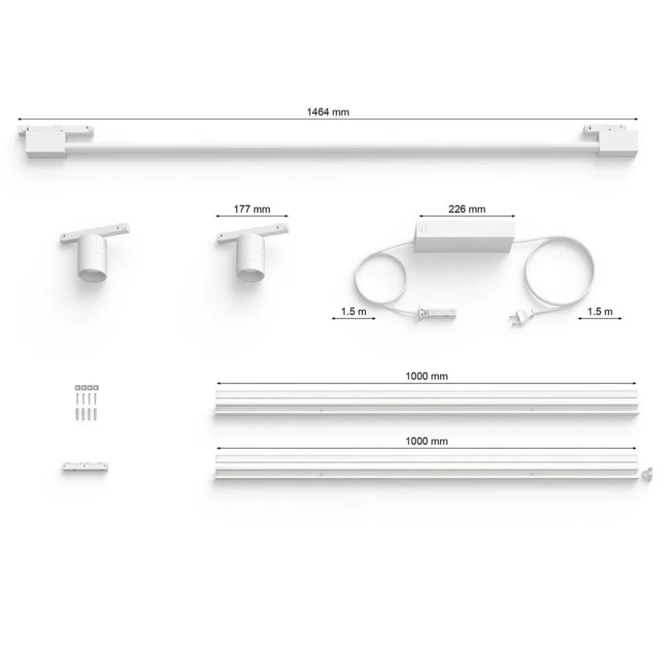 Philips Hue Perifo 2x Spots, Gradient Tube hvid