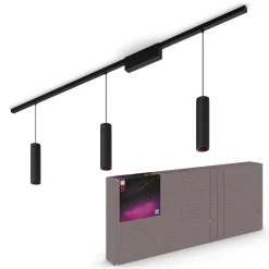 Philips Hue Perifo-skinne, 3 LED-pendler, sort