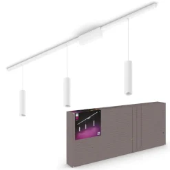 Philips Hue Perifo-skinne, 3 LED-pendler, hvid