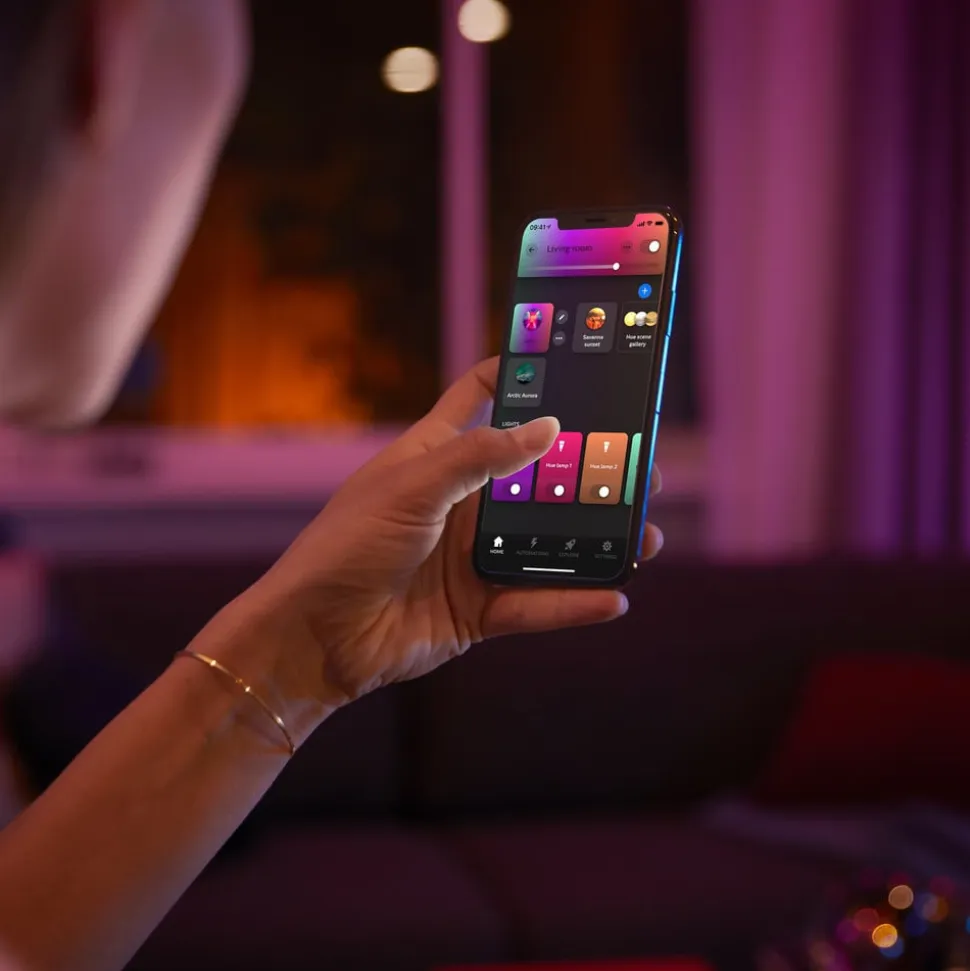 Philips Hue Perifo-skinne, 3 LED-pendler, hvid