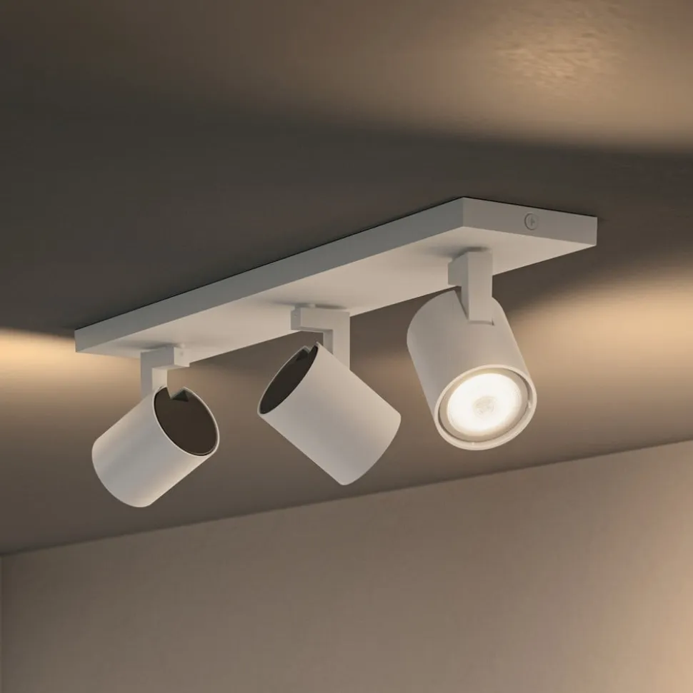 Philips Hue Runner LED-spot, 3 lyskilder, lysdæmper, hvid