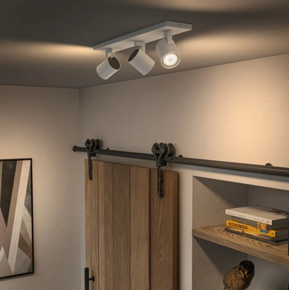 Philips Hue Runner LED-spot, 3 lyskilder, lysdæmper, hvid