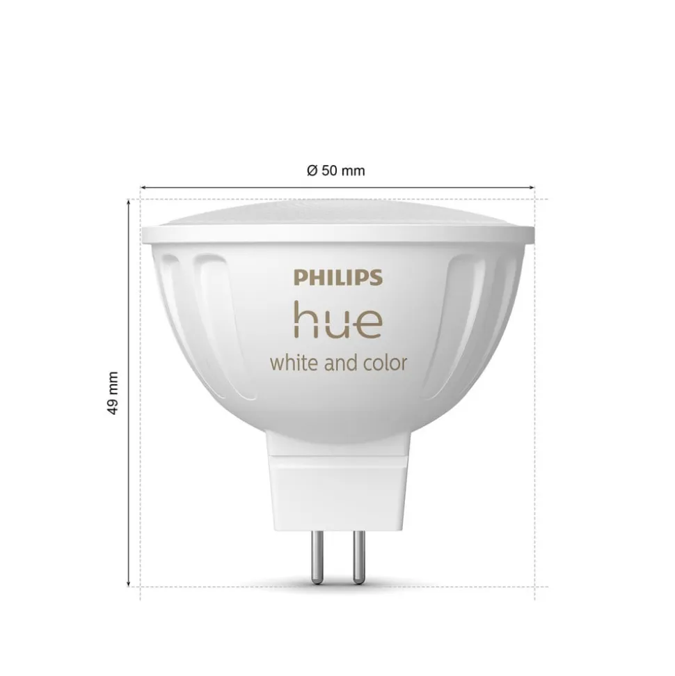 Philips Hue White & Colour Ambiance 6,3W GU5.3 2 stk